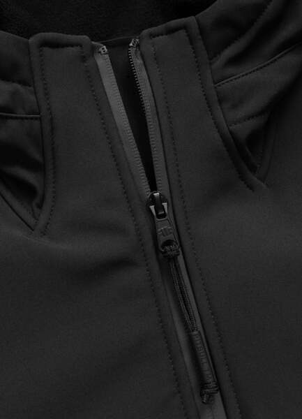 PIT BULL "ROSCOE" Hooded Softshell Jacket - Black