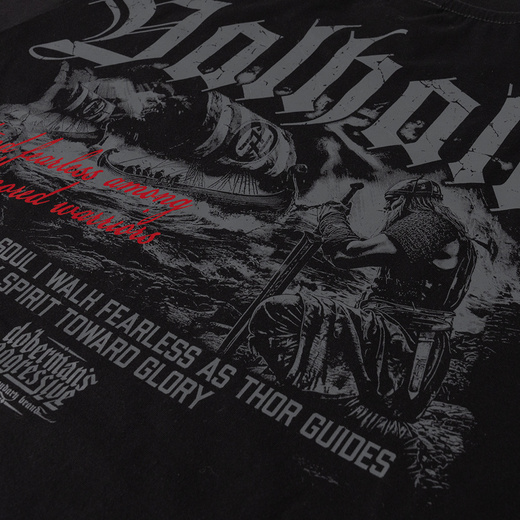 Bluza z kapturem rozpinana Dobermans Aggressive "VALHALLA III BZ400" - szara