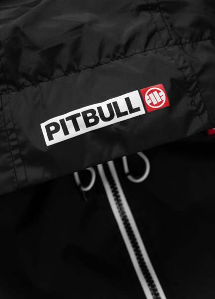 Kurtka przejściowa damska z kapturem PIT BULL "AARICIA LOGO" - czarny