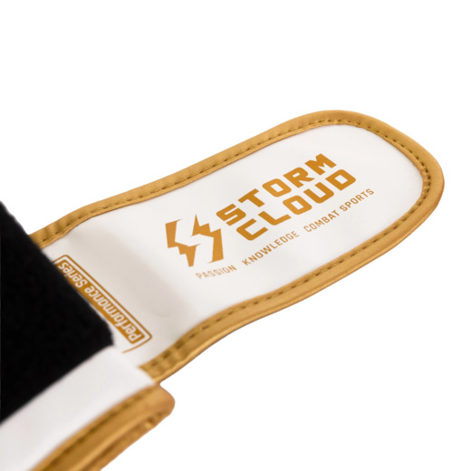 StormCloud "Bolt 3.0" Boxing Gloves - White and Gold