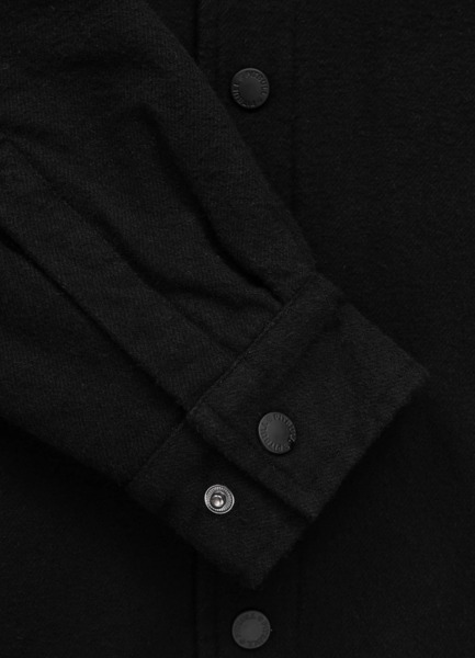 PIT BULL "PIONEER II" Flannel Hooded Jacket - Black
