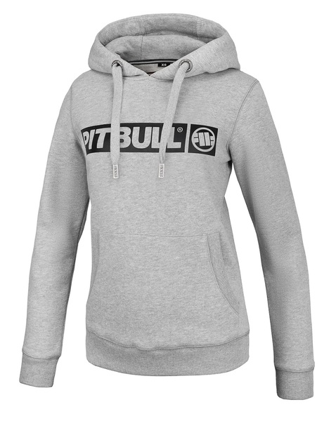 Bluza damska z kapturem PIT BULL "Hilltop" - szara