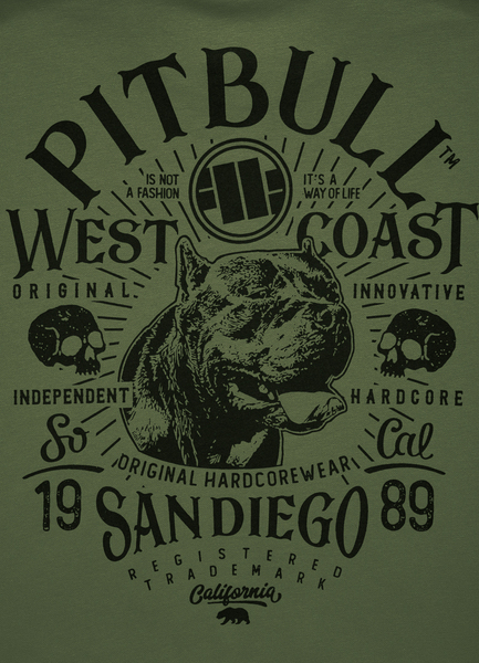 PIT BULL Sweatshirt &quot;San Diego 89&quot; &#39;22 - olive