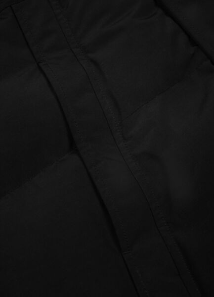 Kurtka zimowa pikowana parka z kapturem PIT BULL "FOREST" - czarny