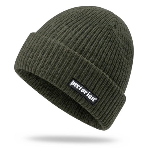 Czapka zimowa Pretorian "Ribbed Logo 3D" - khaki