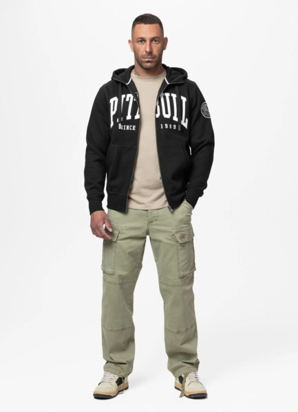 PIT BULL &quot;NORTON&quot; Zip-Up Hoodie - Black