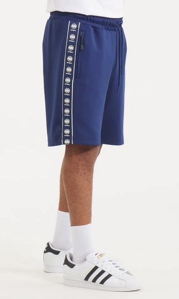 Szorty dresowe PIT BULL Oldschool "POWERS" - niebieskie