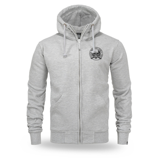 Dobermans Aggressive "MILITARY-ZONE BZ408" Zip-Up Hoodie - Gray