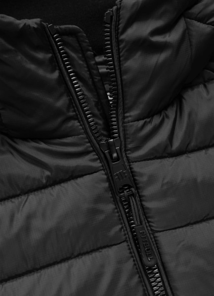 Kurtka hybrydowa przejściowa z kapturem PIT BULL "PALOMAR" - czarny