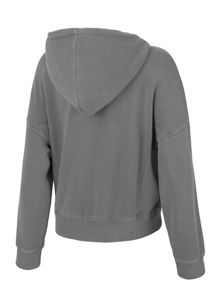 Women&#39;s sweatshirt with hood PIT BULL &quot;Manzanita&quot; - gray