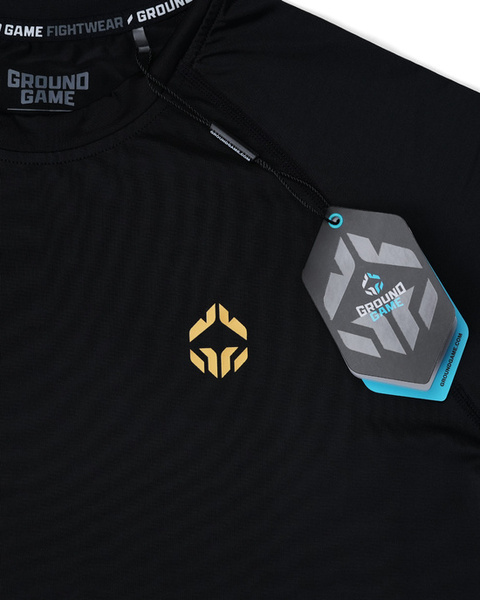 Rashguard Ground Game "Essential Gold" krótki rękaw