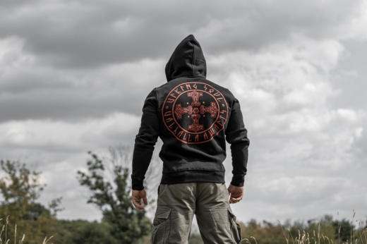 Longsleeve Dobermans Aggressive "THORS CROSS" LS386 - granatowy