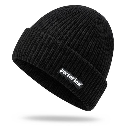 Pretorian "Ribbed Logo 3D" Winter Hat - Black