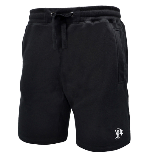 Spodenki bawełniane Pretorian "P" 3D - czarne