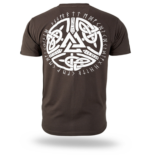 Koszulka T-shirt Dobermans Aggressive "North Valknut TS324F" - brązowa