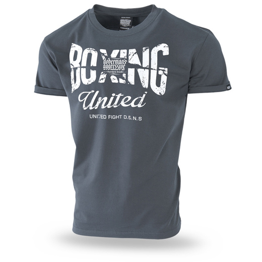 Koszulka T-shirt Dobermans Aggressive "BOXING" TS281G - grafitowa