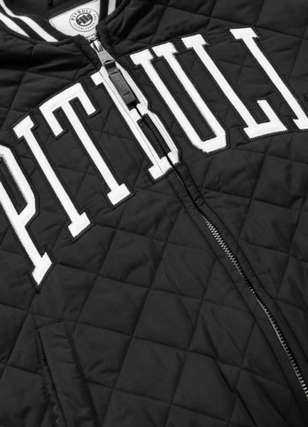 Kurtka pikowana przejściowa bejsbolówka PIT BULL "JUPITER" - czarny