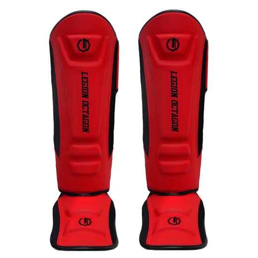 Ochraniacze Legion Octagon Piszczel/Stopa "Enforcer" - czerwony