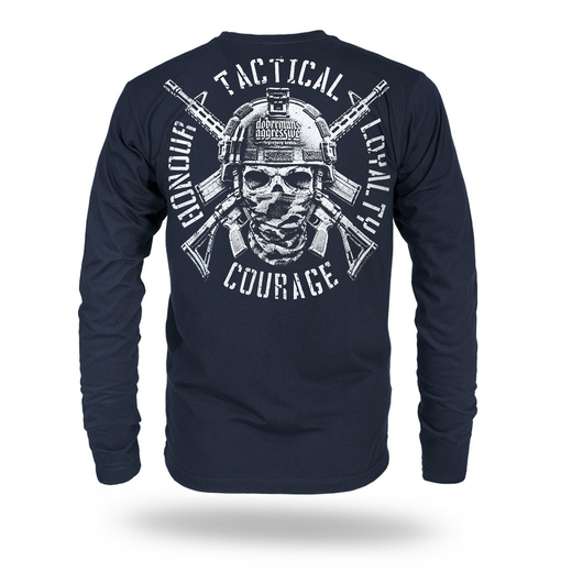 Longsleeve Dobermans Aggressive "COURAGE" LS419 - granatowy