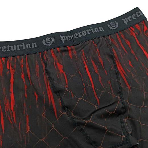Vale Tudo Shorts Pretorian "Red Splash" black