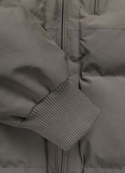 Kurtka zimowa pikowana z kapturem PIT BULL "PATTON" - taupe