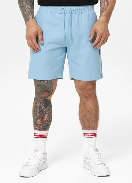Spodenki szorty dresowe PIT BULL "PIQUE ROCKEY" - błękitne