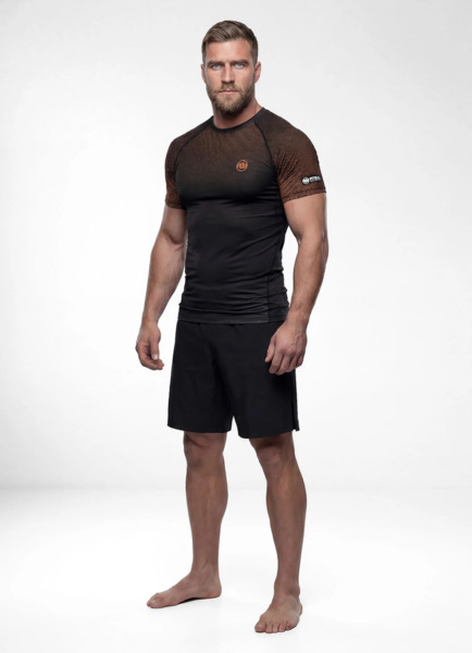 Rashguard PIT BULL "RANKED" - brązowy