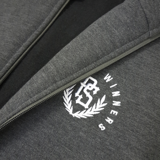 Sweat jacket Pretorian "Only for winners" - graphite