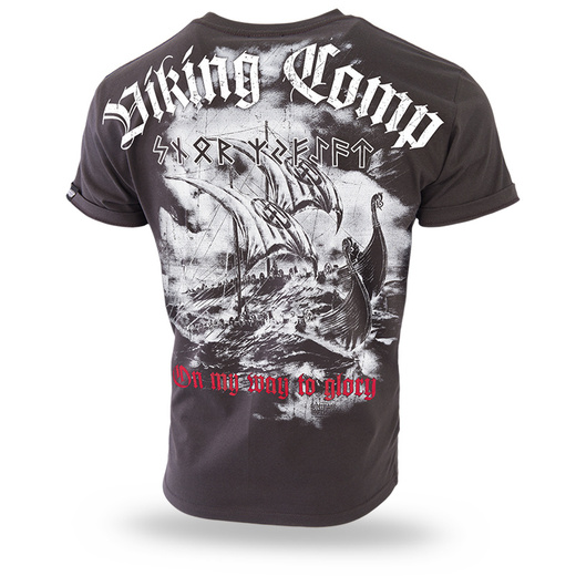 Koszulka T-shirt Dobermans Aggressive "Viking Comp" TS300D - brązowa