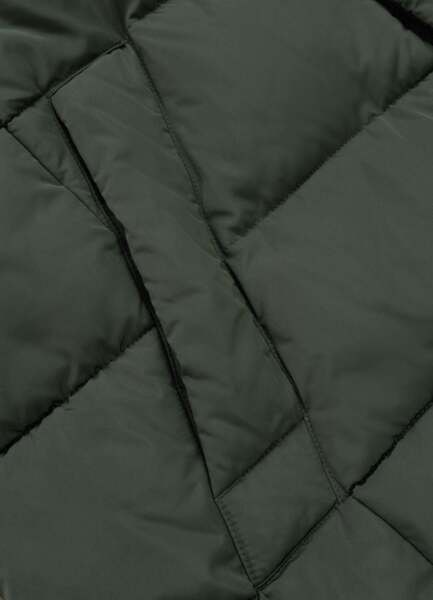 PIT BULL "AMALIA" quilted winter jacket with hood - dark green