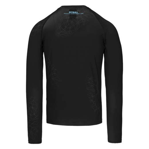 Rashguard longsleeve PIT BULL "RAY" - czarny/niebieski