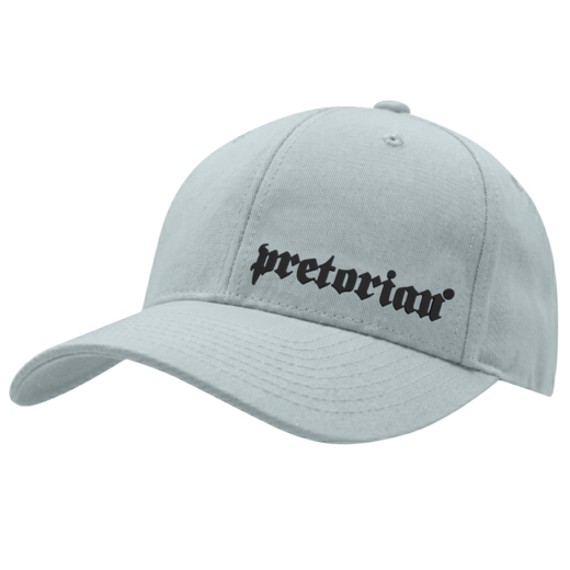 Pretorian "Logo 3D Black" Baseball Cap - Light Steel