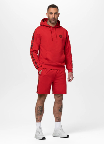 PIT BULL "TAPE PARKER" Men's Hoodie - Red
