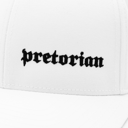 Czapka Snapback Pretorian "Black Logo" - biała