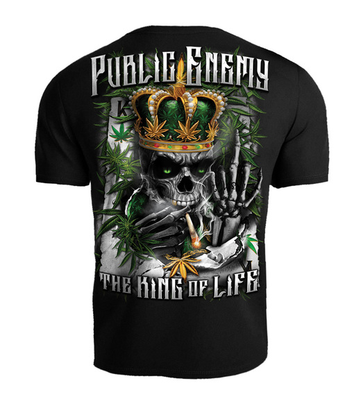T-shirt &quot;King of the Life&quot; streetwear - black