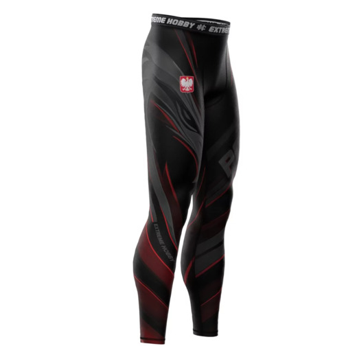 Extreme Hobby "POLSKA ULTIMATE" Men's Sports Leggings - Black