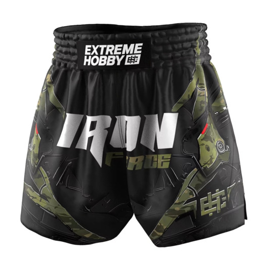  Extreme Hobby Muay Thai Shorts | IRON FORCE - camo