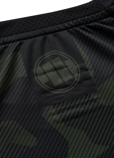 Rashguard PIT BULL short sleeve Performance &quot;Dillard Casino&quot; - olive