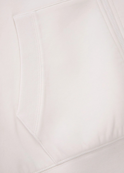 Bluza rozpinana z kapturem PIT BULL "SAMPSON" - off white