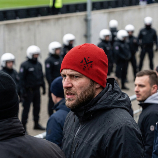 Extreme Adrenaline "ACAB" Winter Hat - Red and Black