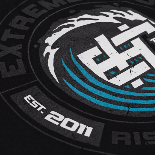 Koszulka T-shirt męski Extreme Hobby "WAVE" - czarny