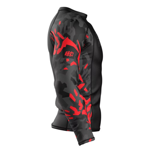 Longsleeve rashguard Extreme Hobby | Black Panther - czarny/czerwony