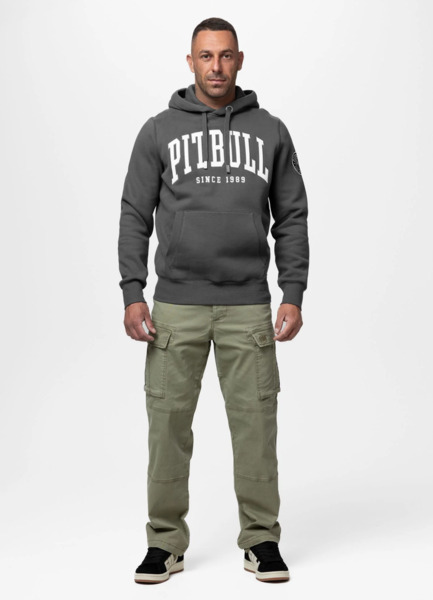 Bluza męska z kapturem PIT BULL "NORTON" - grafitowy