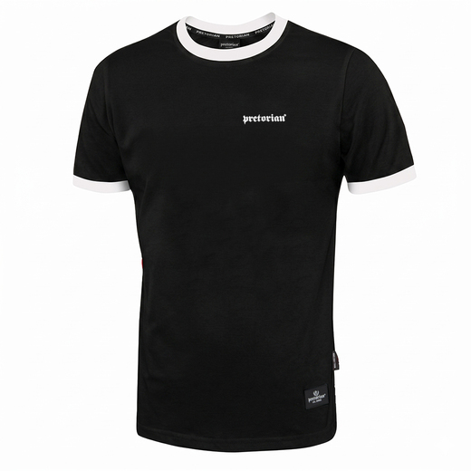 Pretorian Ringer "Pretorian" 3D T-Shirt - Black
