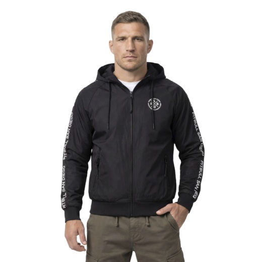 Kurtka przejściowa PIT BULL "Athletic Tape" - czarna