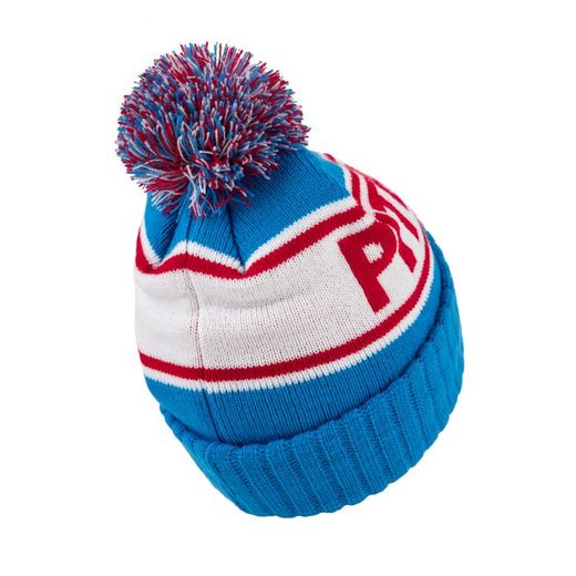 Winter hat PIT BULL &quot;Fleming II&quot; - blue / red