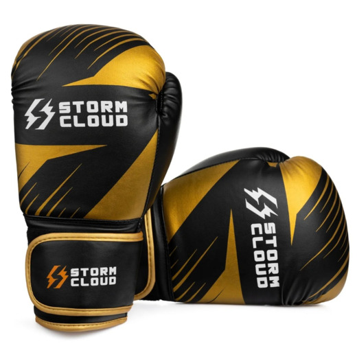 StormCloud "Lynx 2.0" Boxing Gloves - Black and Gold