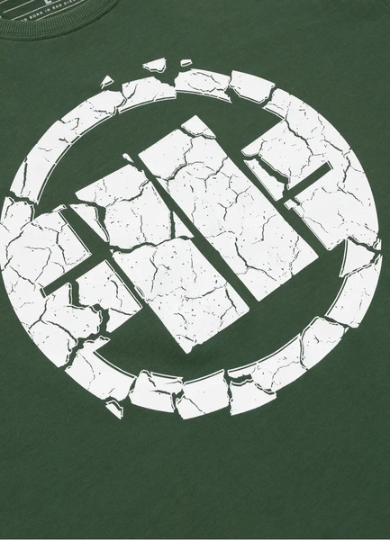  Men&#39;s Garment Washed T-shirt &quot;SCRATCH&quot; - green