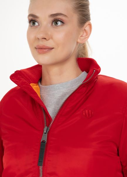 Women&#39;s winter jacket PIT BULL &quot;MA1&quot; &#39;21 - red