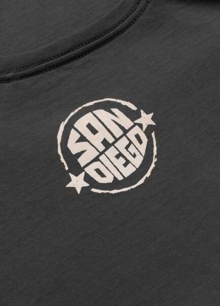 Koszulka męska PIT BULL "SAN DIEGO SUN" - grafitowy
